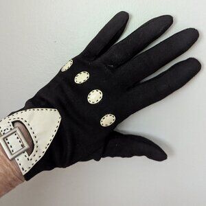 Vintage day gloves with buckle on wrist. One size fits all.